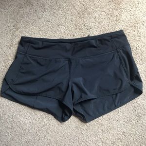 Black Lululemon speed shorts
